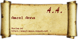 Amzel Anna névjegykártya